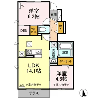 シンフォニー【1階】の間取り