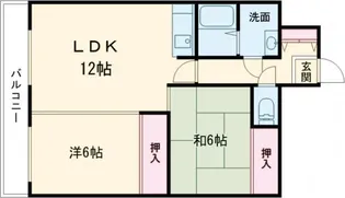 クレステージ田家【3階】の間取り