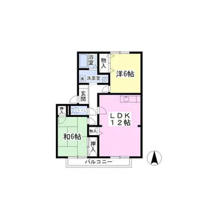 グレイスロイヤル【2階】の間取り