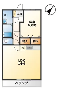グラシューズ【1階】の間取り