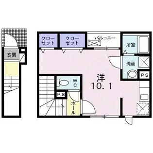 メゾンHIDE【2階】の間取り