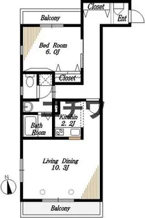 夫婦坂Tハウス【2階】の間取り