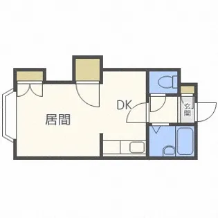 プレサント北8条B【4階】の間取り