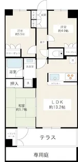 セントヒルズ西船橋【1階】の間取り