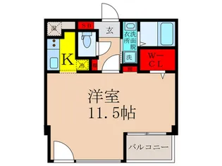 メイプルコートイースト【2階】の間取り