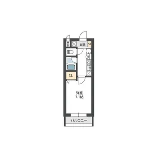 レジスコート東難波I【1階】の間取り