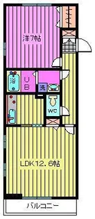 コモド錦町【2階】の間取り