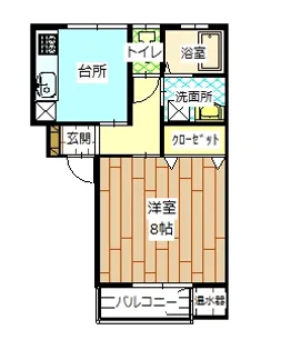 ロイヤル河北【2階】の間取り