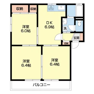 ドミールC【2階】の間取り