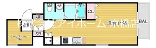 マリス京橋WING【2階】の間取り
