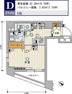 スカイコート大塚第2【5階】の間取り
