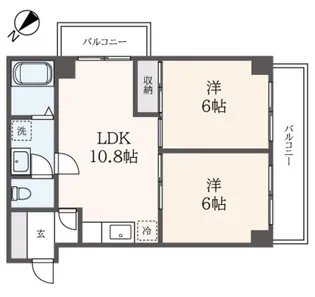 ヒルトップレジデンス【3階】の間取り