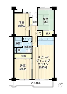 入船西エステート【10階】の間取り