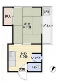 サンライトマンション【4階】の間取り