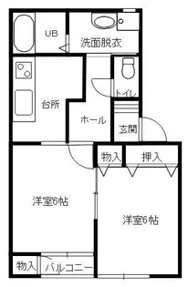 シャトルR矢巾【1階】の間取り