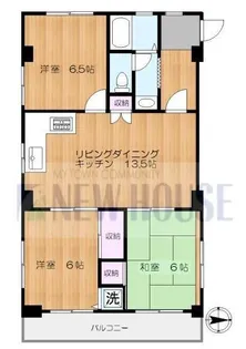 牛込ハイツ【6階】の間取り