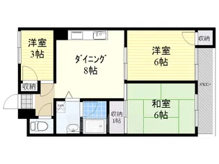 スカイパレスツカサ【2階】の間取り