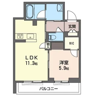 Riviere【1階】の間取り