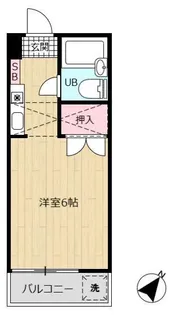 梅田ハイム【1階】の間取り