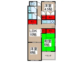 アーバン東町【1階】の間取り