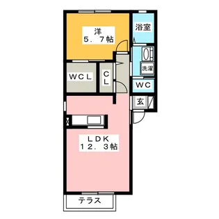 カーサボスコ【1階】の間取り