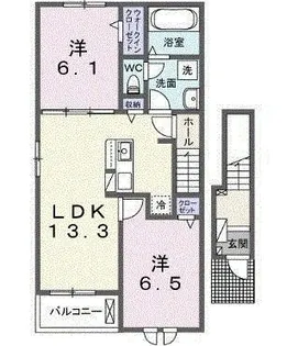 ノイエ ハイマート【2階】の間取り