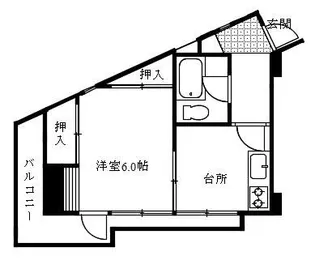 コクセイマンション【4階】の間取り