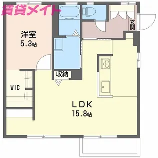 メゾンジュネス西富田【2階】の間取り