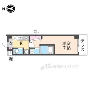 イープレイス武庫之荘【4階】の間取り