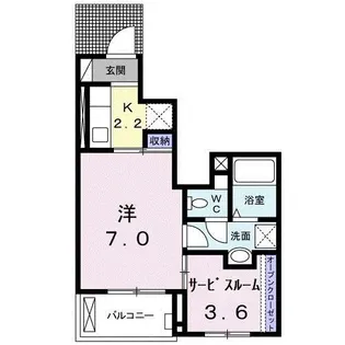 スックワームJ【1階】の間取り