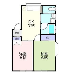 コーポミサワ【1階】の間取り