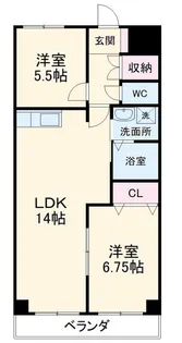 ヴェルドミール寺尾【1階】の間取り