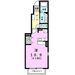 ライフコート東唐津B【1階】の間取り