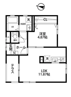 リーブルファイン八潮中央1号棟【2階】の間取り