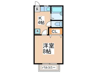 プチメゾン杉田【2階】の間取り