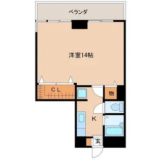 コスモ恒久【3階】の間取り