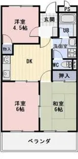 リンピアリリー【1階】の間取り