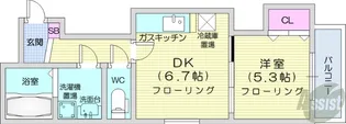ビジュ元町【2階】の間取り
