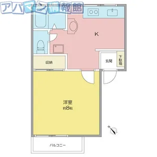 グリーンヒルズA【1階】の間取り