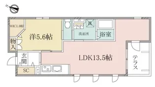 (シニア限定)ヘーベルヴィレッジ高砂壱番館【2階】の間取り