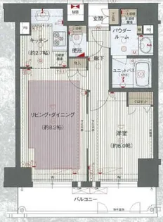 プレサンス鶴舞グリーンパーク【15階】の間取り