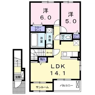 ブリランテ本郷【2階】の間取り