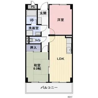 ファンタジア【1階】の間取り