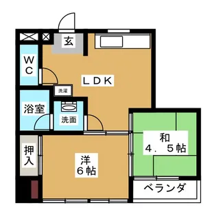 エスカイア森下【4階】の間取り