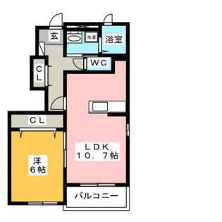 ノイソレイユ【1階】の間取り