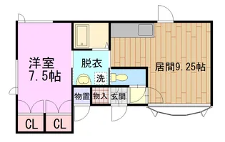 カサブランカIII【1階】の間取り