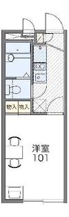 レオパレスKK【2階】の間取り