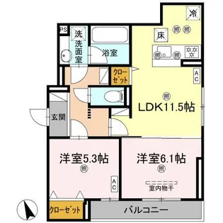 セレーノ コート【3階】の間取り