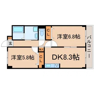 レカレクション【3階】の間取り