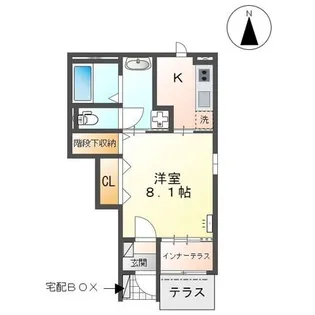 ブルーデイジー【1階】の間取り